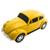 Carrinho brinquedo FUSCA ANTIGO 22 cm meninos Amarelo