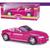 Carrinho Carro Conversível P/ Boneca Barbie - 46cm - Roma Rosa