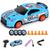 Carrinho Carro De Controle Remoto, Drift com Rodas Extras, Cones Bateria Recarregável Faról 4x4 Rc Azul
