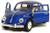 Carrinho Coleção Volkswagen Fusca Brilhante 1967 - 1/32 Metal Azul