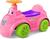 Carrinho de Bebê Empurrar Montar Andador Triciclo Velotrol Motoca Roma Brinquedos Rosa alegre