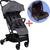 Carrinho de Bebê Passeio com Bebê Conforto Gama Travel System 4 Rodas 0 a 15 Kg Berço Reclinável Yupi Voyage Cinza mescla