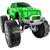 Carrinho De Brinquedo Monster Truck Com Rodas Grande Usual Brinquedos 19cm Verde