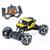 Carrinho de Controle Remoto Brinquedo Infantil Recarregável Pick-up 4x4 8 Funções Horizontal Giro 360º Amarelo Amarelo