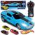 Carrinho De Controle Remoto Hot Wheels Dreamer Com Faróis que Acendem Azul