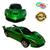 Carrinho de Controle Remoto Veloxx Turbo Car 3 Funções Esportivo Brinquedo Escala 1:24 Verde metálico