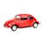 Carrinho De Ferro Fusca Clássico Miniatura Coleção Vermelho