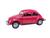 Carrinho De Ferro Miniatura Volkswagen Classical Beetle 1967 Fusca 1:32 Magenta