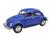 Carrinho De Ferro Miniatura Volkswagen Classical Beetle 1967 Fusca 1:32 Azul royal fosco