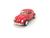 Carrinho De Ferro Miniatura Volkswagen Classical Beetle 1967 Fusca 1:32 Vermelho