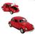 Carrinho De Ferro Volkswagen Fusca 12cm Abre Capô Porta  Top Vermelho