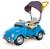 Carrinho De Passeio e Pedal Infantil Bubblecar Poliplac Azul