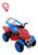 Carrinho De Passeio Infantil Para Crianças Meninas e Meninos Quadriciclo Spider Haste Pedal Azul, Vermelho