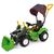 Carrinho De Passeio Ou Pedal Infantil Bebê Politractor Com Concha Poliplac Fazendeiro Verde