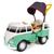 Carrinho De Passeio/Pedal Infantil Policar Kombus Com Empurrador Poliplac - 02 Porta Copos Verde