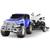Carrinho Jipe Render Force com Carreta e Moto da Roma Brinquedos Ref 1013 Azul