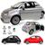 Carrinho Miniatura Fiat 500 Metal Fricção Abre Porta Coleção Cinza