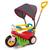 Carrinho Triciclo Infantil Bebê Poliplac - De Passeio Ou Pedal Policiclo Vermelho