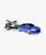 Carro Com Moto Mxt 2.0 Roma Brinquedos - Ref 1292 Azul