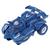 Carro de brinquedo robô transformers dinossauro carrinho fricção Azul
