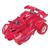 Carro de brinquedo robô transformers dinossauro carrinho fricção Vermelho