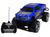 Carro De Controle Remoto Eletrônico Acende Farol Furious Racer Team Menino Azul Vermelho Resistente Original Vip Toys Azul