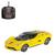 Carro de Controle Remoto Super GT 7 Funções Com Luz Carrinho Conversível Amarelo