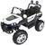 Carro Elétrico 12V Infantil Utv Buggy Quadriciclo Controle Som Bluetooth Usb Luzes Brinqway BW-085 Branco