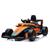 Carro Elétrico Infantil com Controle Remoto 12v Fórmula 1 Mclaren Laranja Sons de Corrida e Carregador Bivolt Zippy Toys Laranja