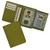 Carteira Compacta Couro RFID Blocking 20-R Personalizada Raffai Couros Verde oliva