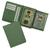 Carteira Compacta Couro RFID Blocking 20-R Raffai Couros Verde jade