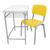 Carteira escolar infantil c/ cadeira lg flex  t3 Amarelo