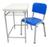 Carteira escolar infantil c/ cadeira lg flex  t3 Azul