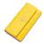 Carteira feminina elegante luxo porta documentos cartões Amarelo