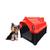 Casa Casinha Cachorro Plástica Desmontável N2 Porte Pequeno Vermelho