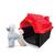 Casa Casinha Cachorro Plástica Desmontável N3 Média Mecpet Vermelho