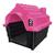 Casa Casinha Cachorro Plástica Desmontável N5 Cachorro Grande Rosa