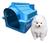 Casa Casinha De Cachorro Plástica Desmontável Para Filhote Azul