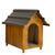 Casa casinha de Madeira Cães Cachorro Telhado Ecológico N1 Cerejeira