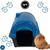 Casa Casinha Para Cachorro Cães Pequeno Plástica N1 Proteção - Cores Azul