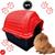 Casa Casinha Para Cachorro Cães Pequeno Plástica N1 Proteção - Cores Vermelha