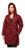 Casaco Acolchoado Impermeável Plus Size com Capuz removível tamanhos 48 a 60 Frio Intenso e neve Vermelho escuro