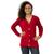 Casaco Cardigan Botão Feminino Tricot  Blogueiras 444 Vermelho