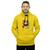 Casaco De Frio Blusa Estampada Moletom Modelo Canguru Capuz Amarelo