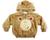 Casaco jaqueta Teddy Bear Longo manabana Infantil Inverno e viagem ao exterior Marrom amarelado