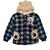 Casaco jaqueta Teddy Bear Longo manabana Infantil Inverno e viagem ao exterior Azul, Marinho