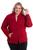 Casaco Plus Size Feminino de Lã Batida Vermelho