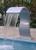 Cascata Advance de Fibra Para Piscinas Cinza, Branca E Azul Cascata Cinza em fibra de vidro para piscinas