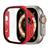Case Bumper Protetor com Vidro para Apple Watch 8 Ultra 49mm Vermelho