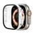 Case Bumper Protetor com Vidro para Apple Watch 8 Ultra 49mm Transparente